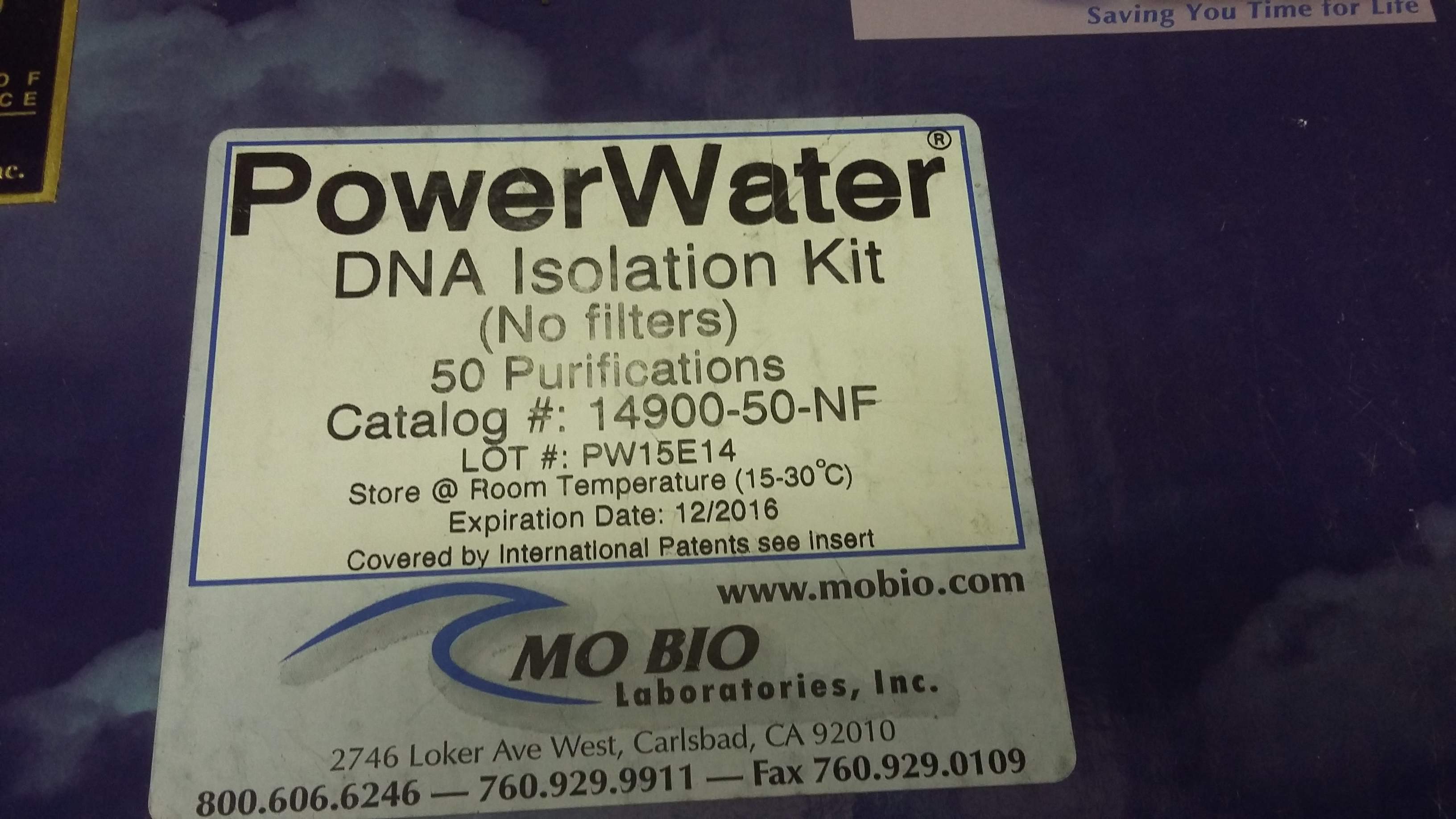 DNA Extraction From Water Samples Kit/Reagent Review